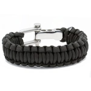 Paracord Armband schwarz