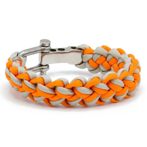 Paracord Armband Wolflock Orange V2