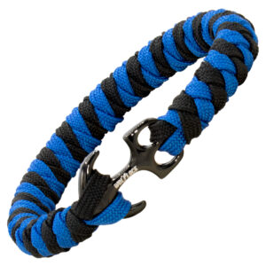 Ankerarmband blau/schwarz